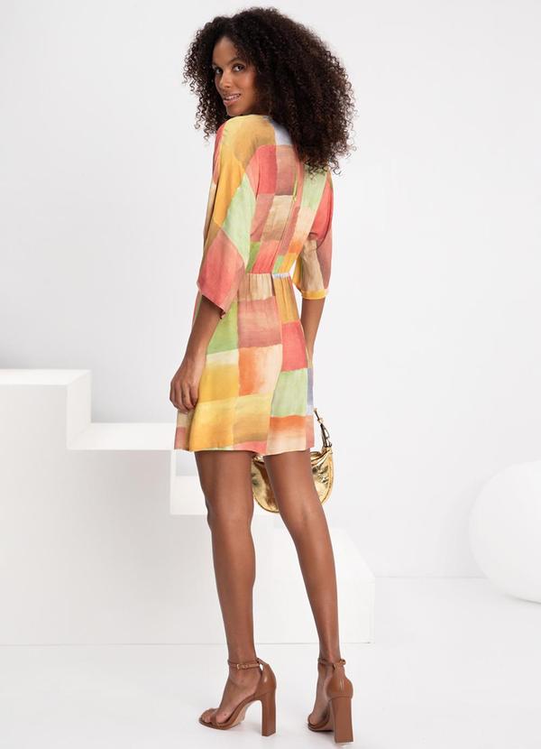 Lunender - Macaquinho com Decote em V Viscose Vermelho 2