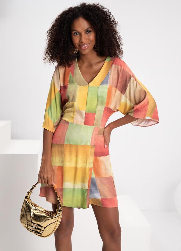 Lunender - Macaquinho com Decote em V Viscose Vermelho 3