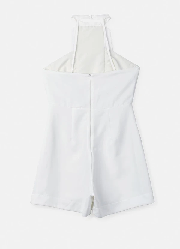 Authoria - Macaquinho com Ondas em Strass Off White 5