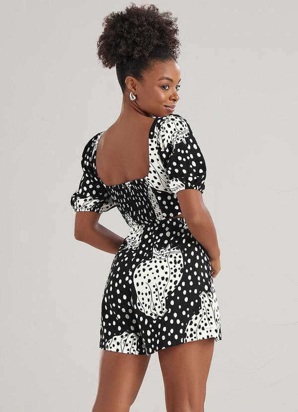 Angel - Macaquinho Curto Viscose  Preto 2