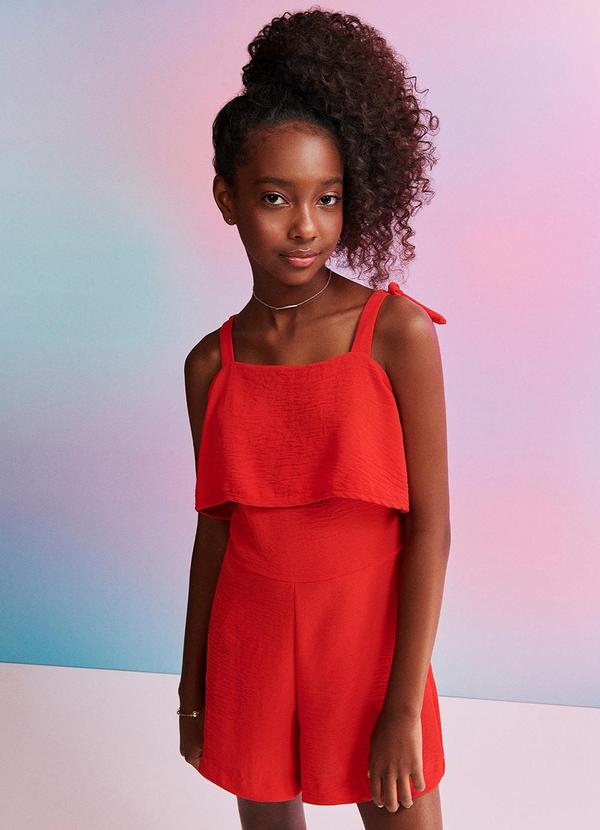 I Am - Macaquinho de Alfaiataria Vermelho