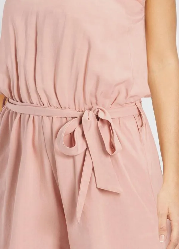 bonprix - Macaquinho Decote V Regata Bege 4