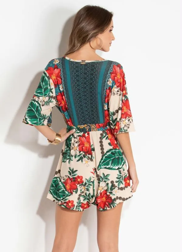 Quintess - Macaquinho Étnico com Decote V 2