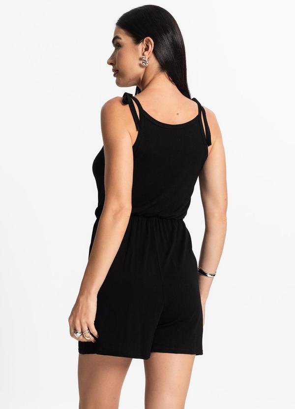 Rovitex - Macaquinho Feminino Curto e Amarração Preto 2