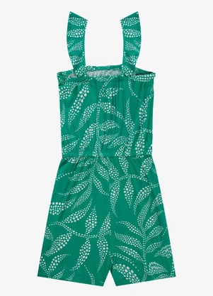 Infinita Cor - Macaquinho Feminino Curto Verde - INFINITA COR
