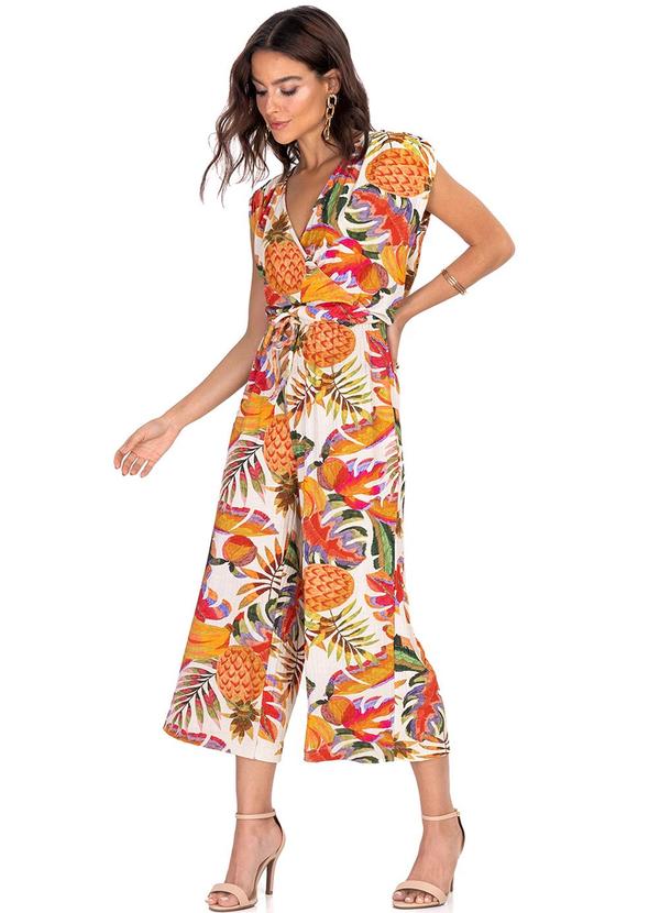 Endless - Macaquinho Feminino Estampado Bege