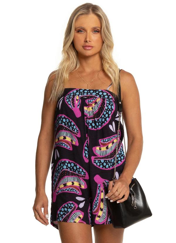 Endless - Macaquinho Feminino Estampado Preto