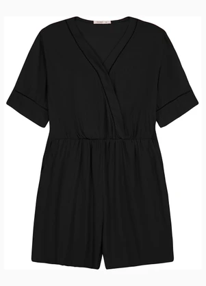 Secret Glam - Macaquinho Feminino Plus Size Preto - SECRET GLAM