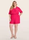 Secret Glam - Macaquinho Feminino Plus Size Marrom - variação: Vermelho