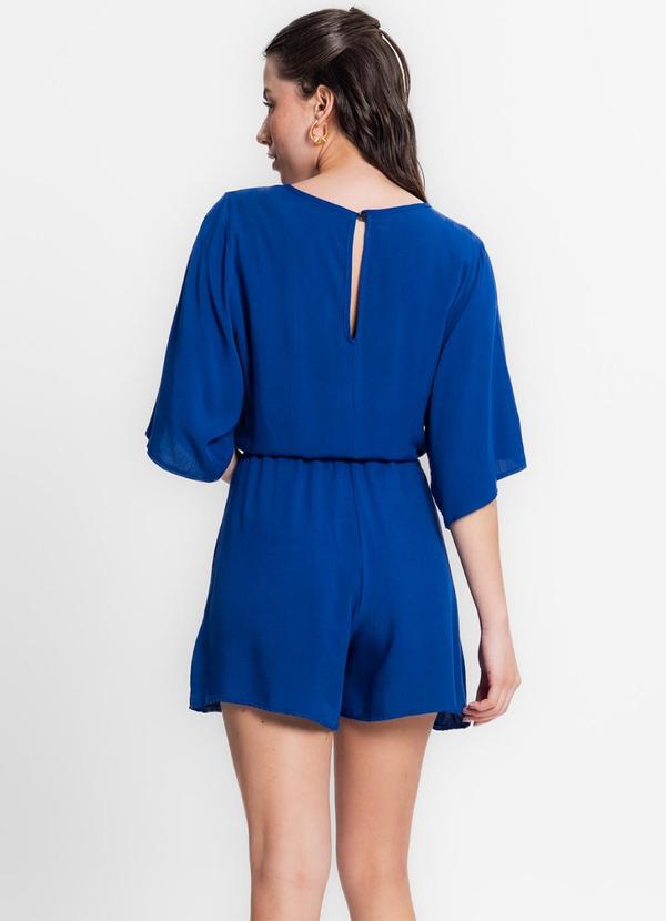 Infinita Cor - Macaquinho Feminino Viscose Azul 2