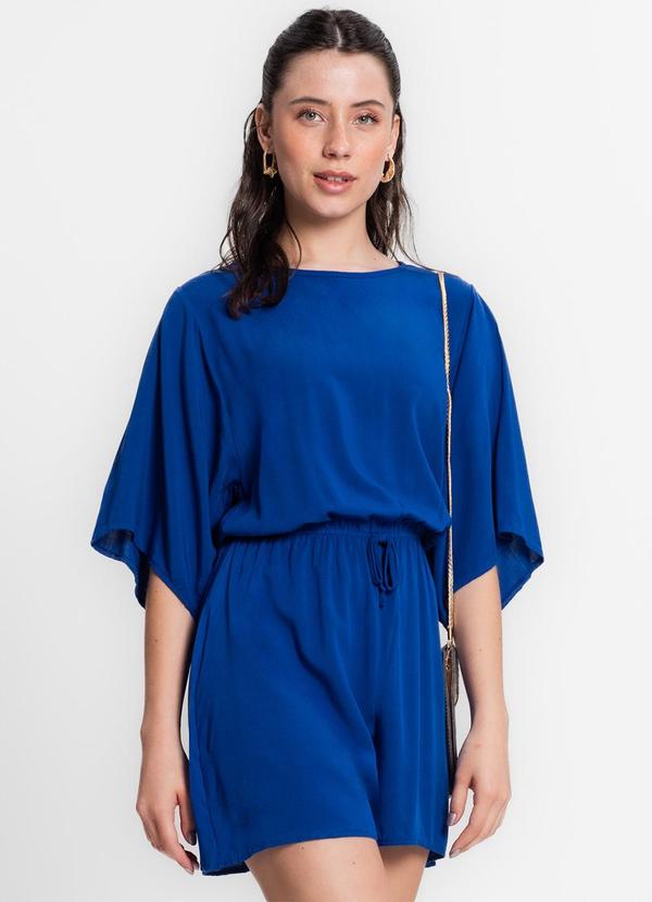 Infinita Cor - Macaquinho Feminino Viscose Azul 4