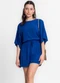 Infinita Cor - Macaquinho Feminino Viscose Azul - variação: Azul
