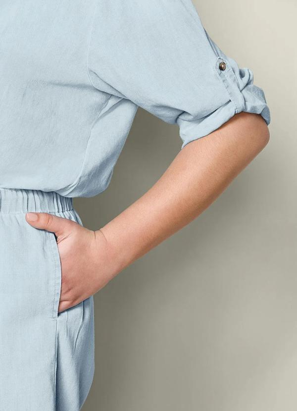 bonprix - Macaquinho Jeans Azul Claro 5