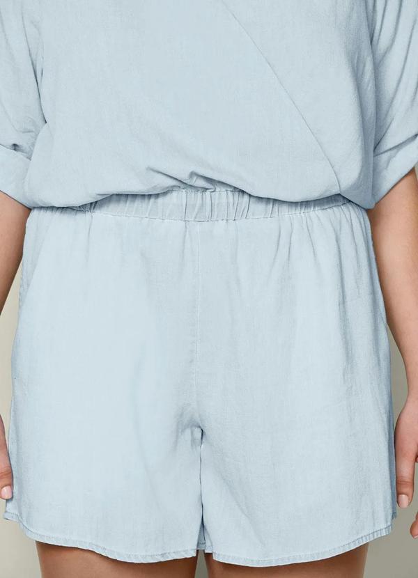 bonprix - Macaquinho Jeans Azul Claro 6