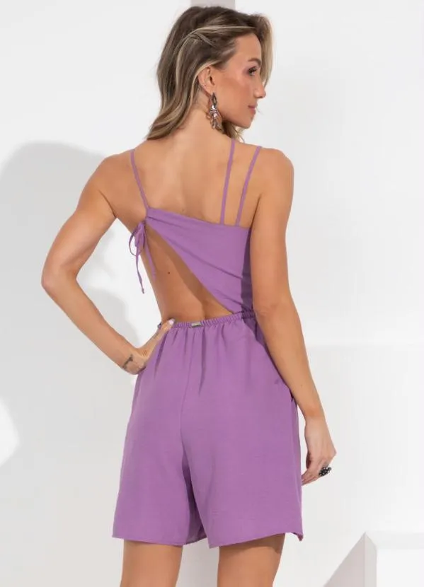 Quintess - Macaquinho Lilás com Alças Assimétricas 2