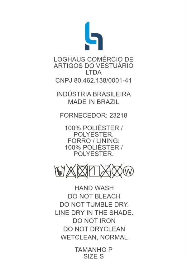 Quintess - Macaquinho Preto Mangas Longas com Corrente 10