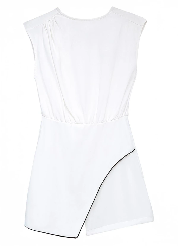 Enfim - Macaquinho Transpassado em Crepe Branco 2