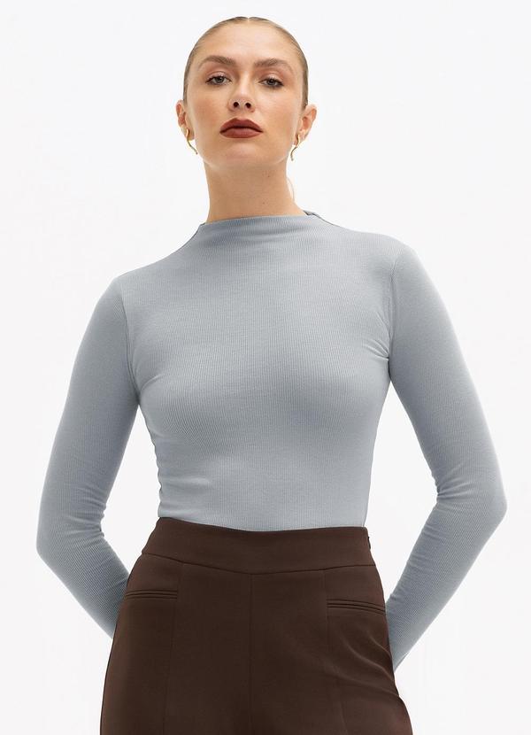 Polo Principessa Moda Feminina Principessa Blusa Canelada Gola