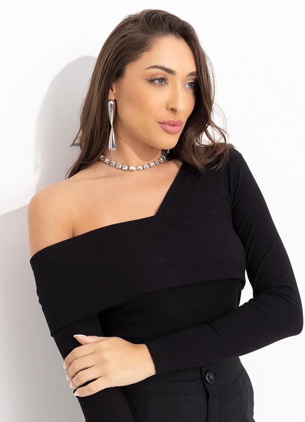 Colcci - Blusa Canelada Preto 6