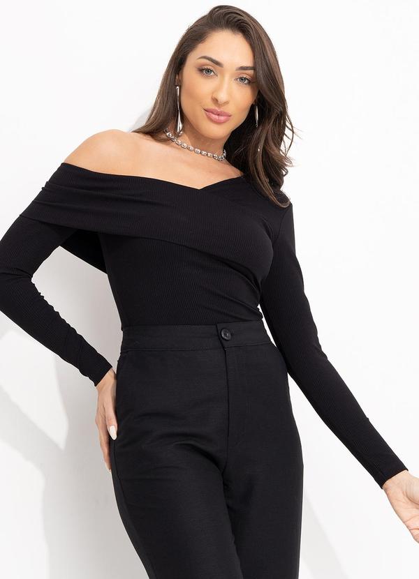 Colcci - Blusa Canelada Preto 7