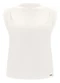 Lunender - Blusa com Gola Alta em Malha Crepe Branco - variação: Branco
