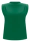 Lunender - Blusa com Gola Alta em Malha Crepe Branco - variação: Verde