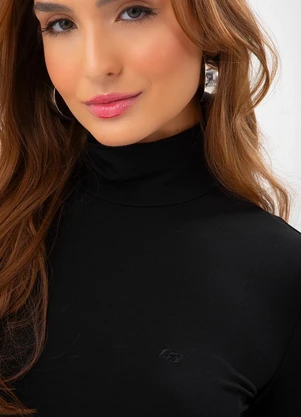 Colcci - Blusa em Vicose Preto - COLCCI
