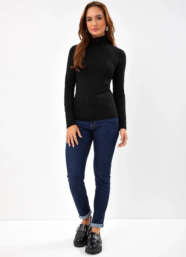Colcci - Blusa em Vicose Preto 4