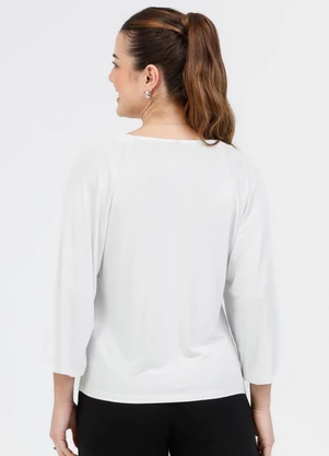 Habana - Blusa em Viscose Branco - HABANA