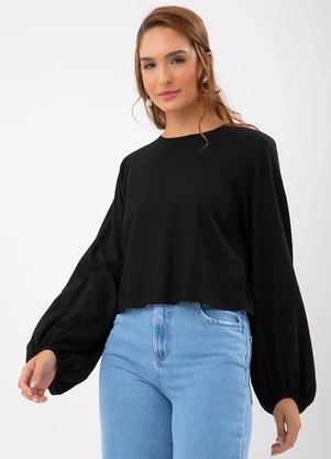 Colcci - Blusa em Viscose Preto - COLCCI