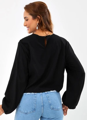 Colcci - Blusa em Viscose Preto - COLCCI