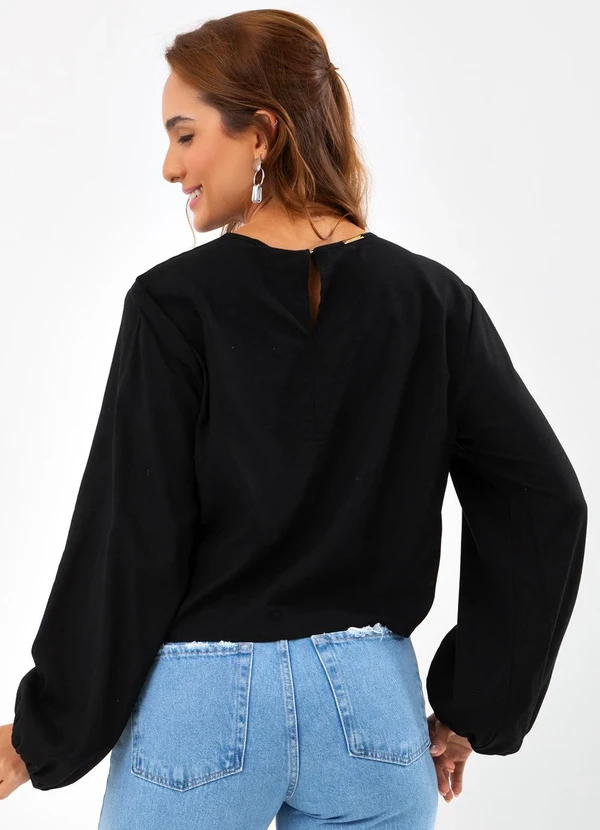 Colcci - Blusa em Viscose Preto 2