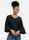 Habana - Blusa em Viscose Preto - variação: Preto