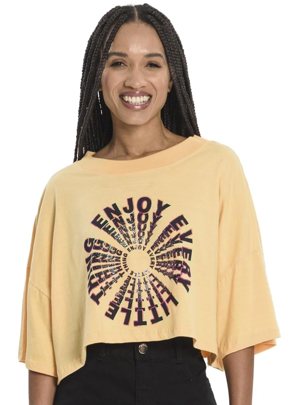 Rovitex - Blusa Feminina Enjoy Amarelo 1