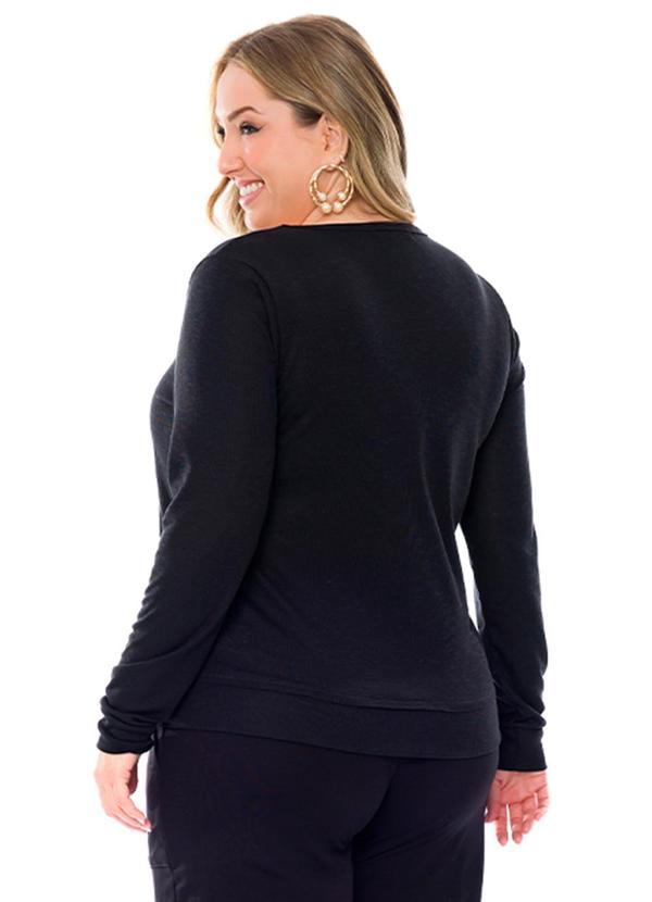 Lisamour - Blusa Feminina Preto 2