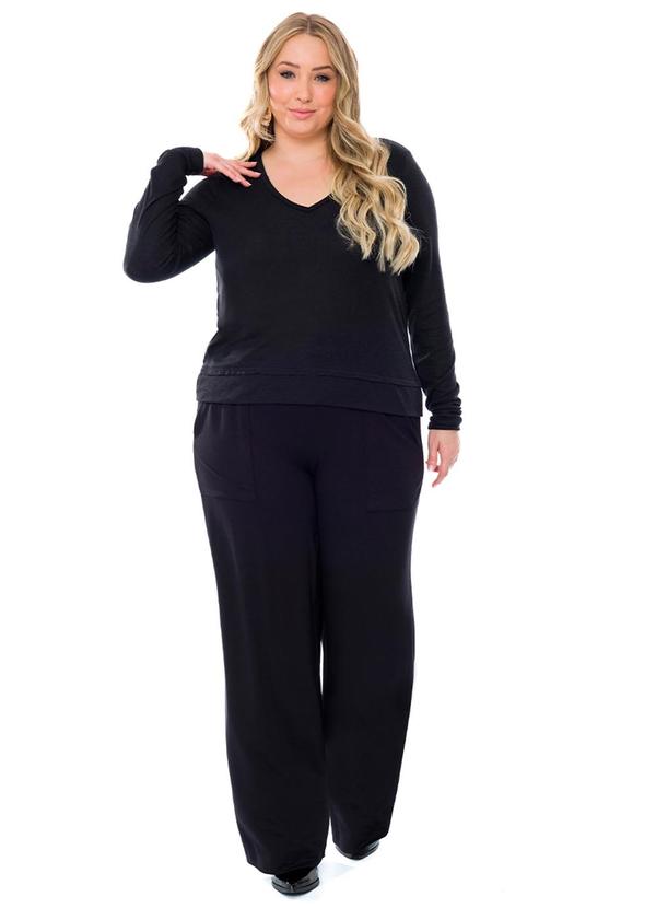 Lisamour - Blusa Feminina Preto 3