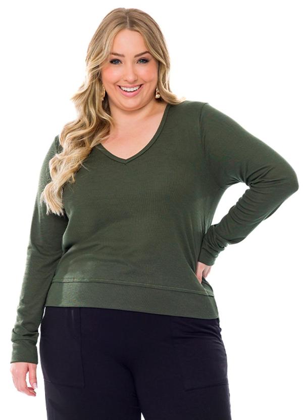 Lisamour - Blusa Feminina Verde