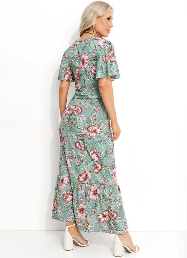 Moda Pop - Blusa Floral Colorido em Malha 4