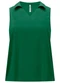 Lunender Mais Mulher - Blusa Plus Size com Decote em V e Gola Verde - variação: Verde