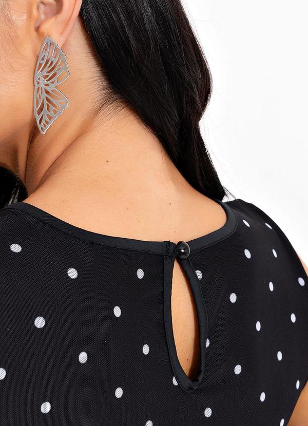 bonprix - Blusa Poá Preto em Tule 8