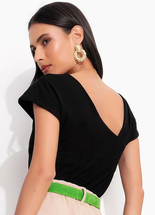 Quintess - Blusa Preta em Cotton 2
