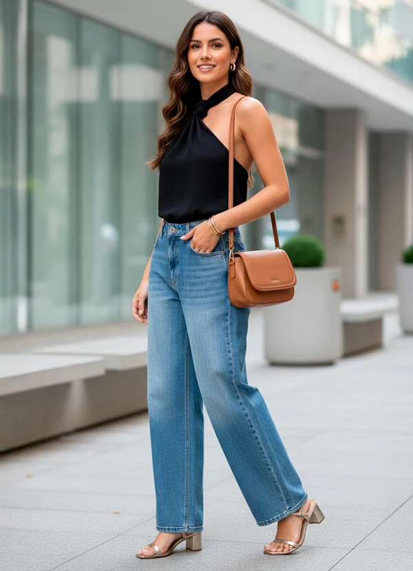 Quintess - Blusa Preto em Malha Crepe 3