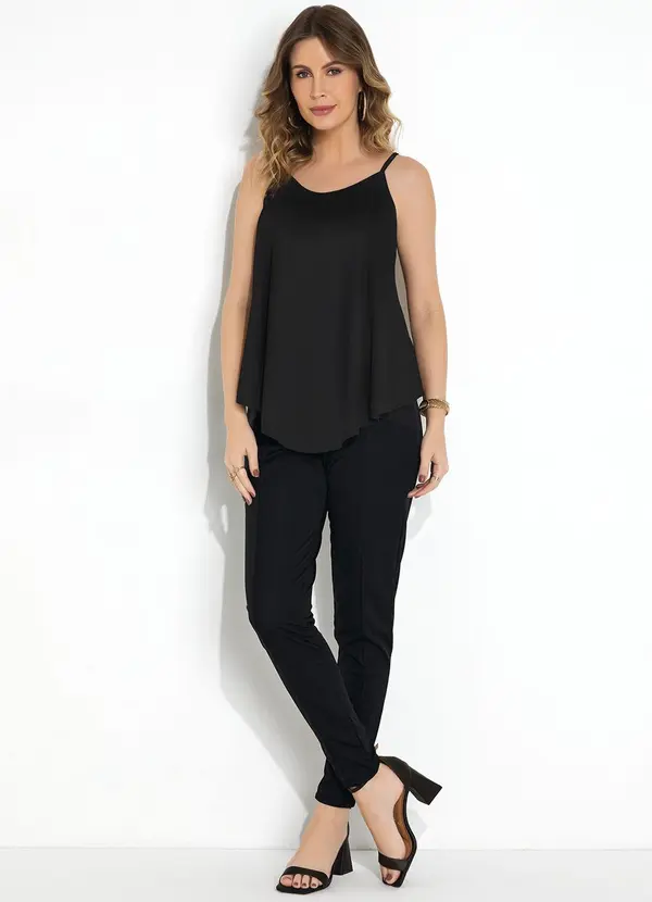 Moda Pop - Blusa Preto em Malha 3