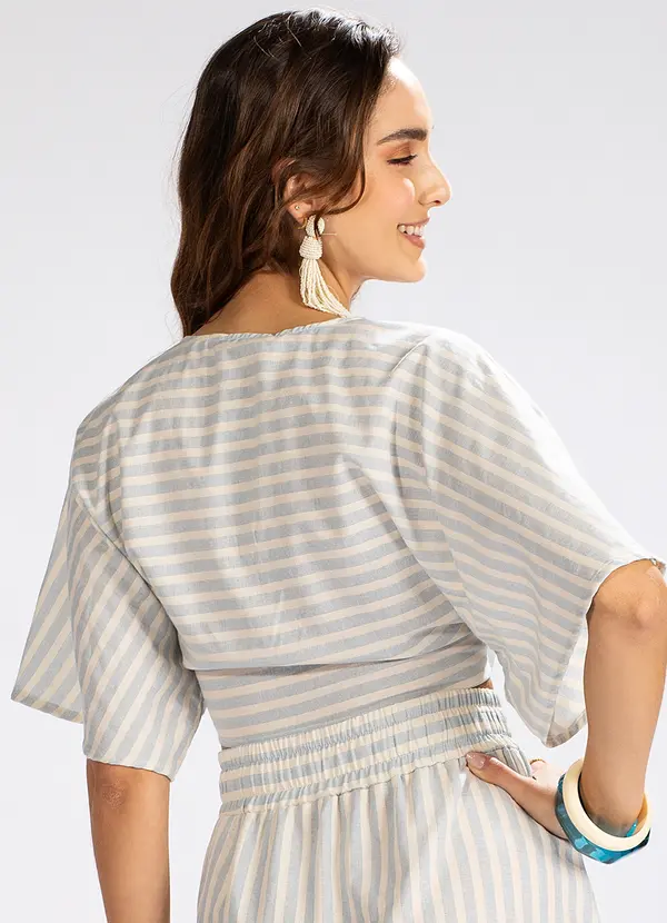 Hering - Blusa Transpassada em Malha Roxo 2