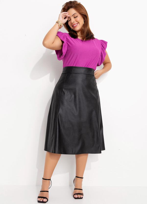 Quintess - Blusa Violeta em Malha Texturizada 9