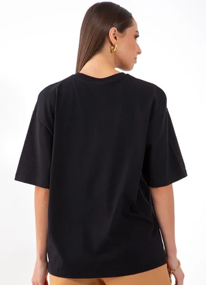 Colcci - Camiseta em Algodão Preto - COLCCI