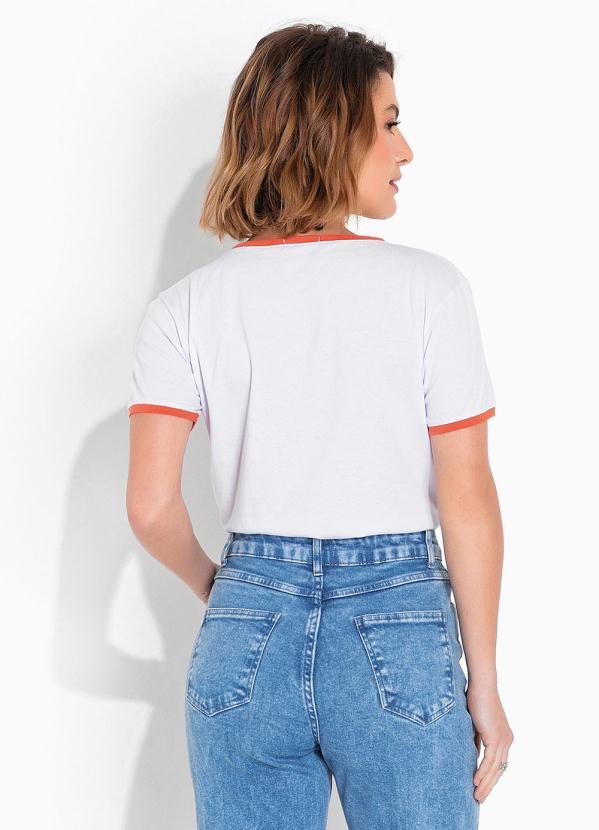 Outlet - T-Shirt Estampada Have a Good Day Branca 2