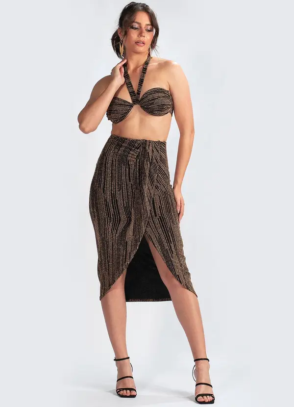 Colcci - Top em Luréx Dourado 3