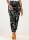Outlet - Calça Alfaiataria Estampada Adulto Marrom - variação: Preto