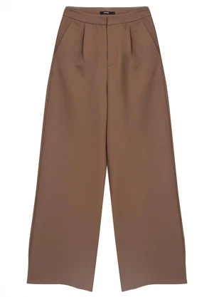 Enfim - Calça Alfaiataria Wide Leg Caramelo - ENFIM